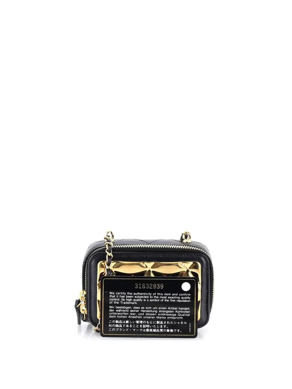 Chanel Golden Plate Zip Around Vanity #258799C34B